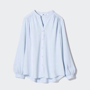 Uniqlo Rayon Gathered Blouse